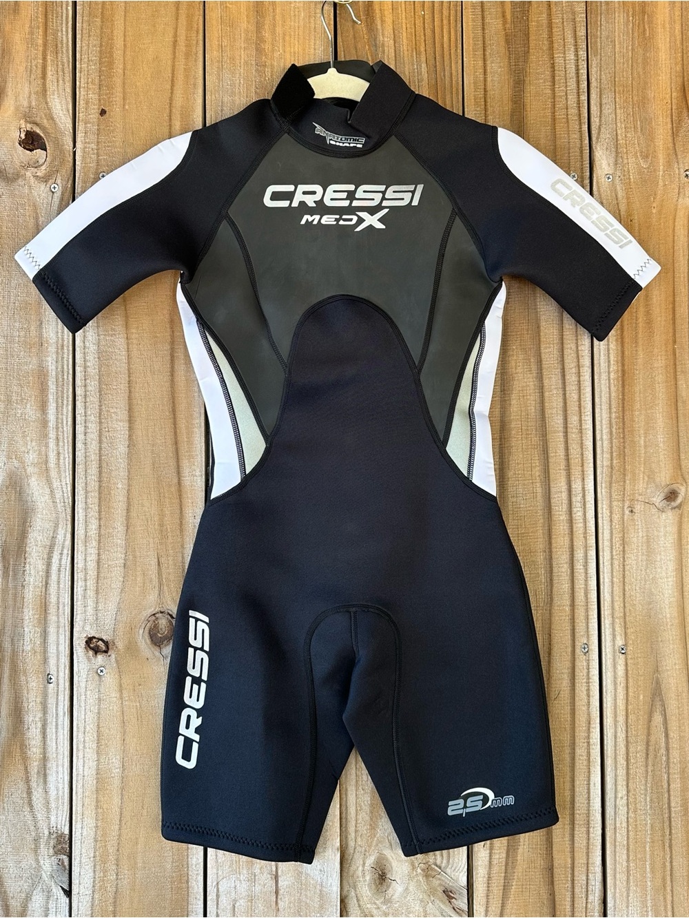 Cressi Shorty Wetsuit Women’s Size XS Black 2.5mm Thermal Neoprene